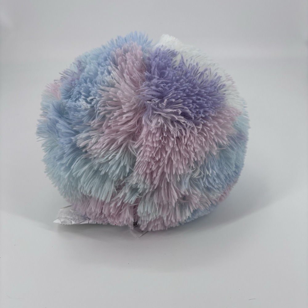 Tiny Dreamers Fuzzy Pastel Plush‎ Stuffed Pillow  12" X 7" Soft Toy Rare Rainbow